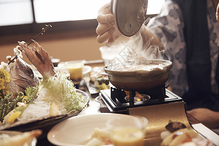 寄宿旅馆的美食图片