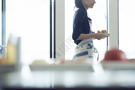 正在做饭的家庭主妇图片