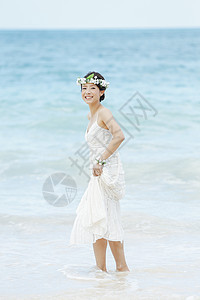 海边的新娘图片