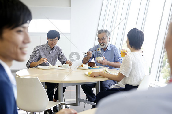 员工食堂餐厅就餐形象图片