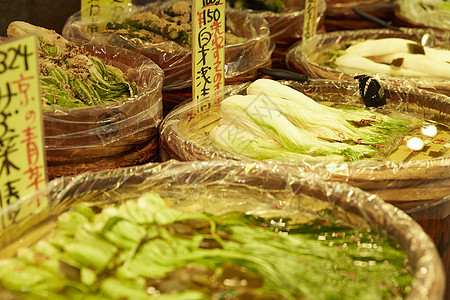 日本市场的泡菜图片