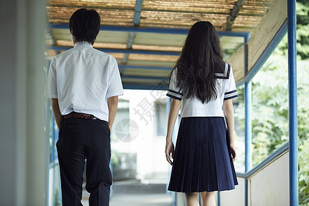 学校校服背影背景