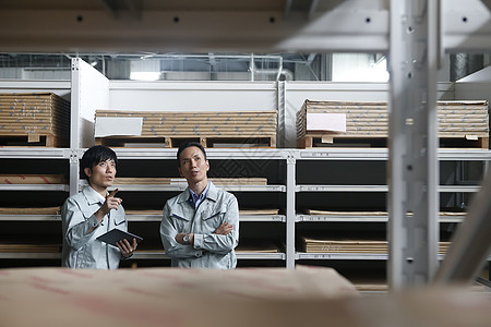 人物人类后勤的物流仓库形象图片素材