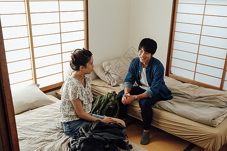 学生宿舍日本人亚洲人夫妇旅行图像图片