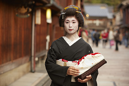 日本传统的歌舞艺妓图片