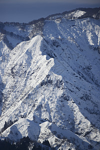 雪山脊线图片