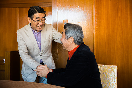 宴会见面握手图片