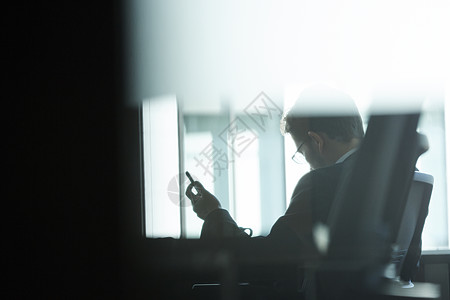 商务人士办公室背影图片素材