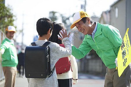 学校道路的安全职员者图片