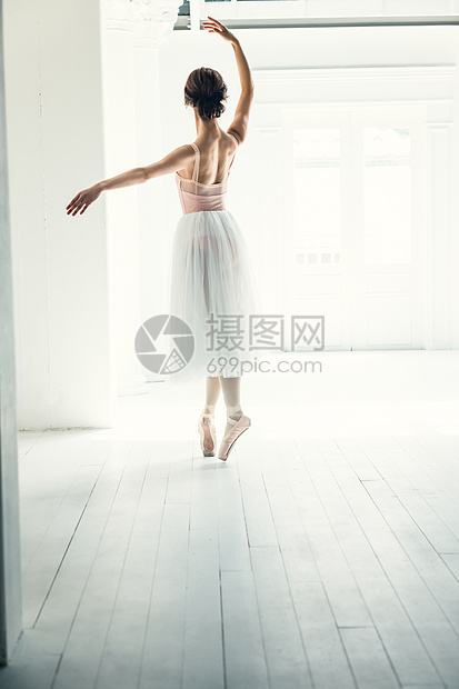 后背芭蕾舞鞋女士们芭蕾舞女演员