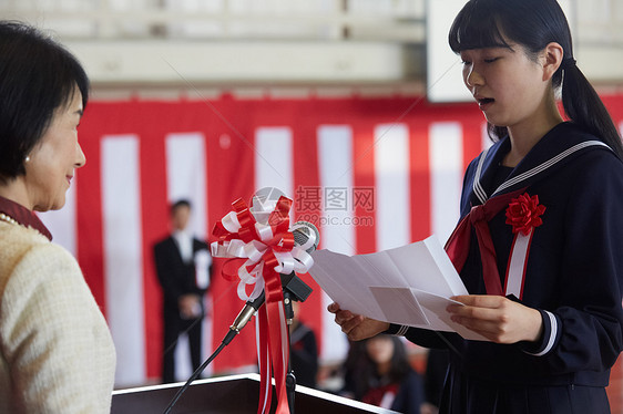 体育馆空白部分毕业生毕业典礼入学仪式图像演讲图片