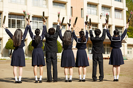 澳洲校服背影图片