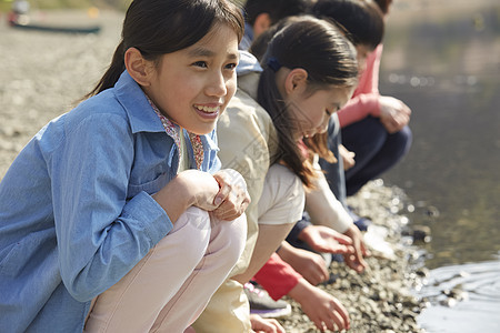海滨营地日本人万达学校散步图片