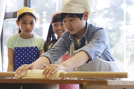 绿色碟手工森林学校小学生做饭图片