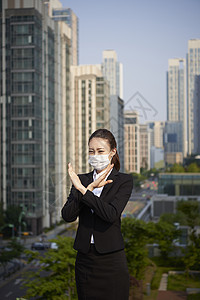 室外的商务人士形象图片