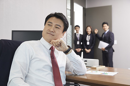 老板办公室形象背景