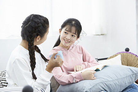 青少年女同学闺蜜一起玩耍图片