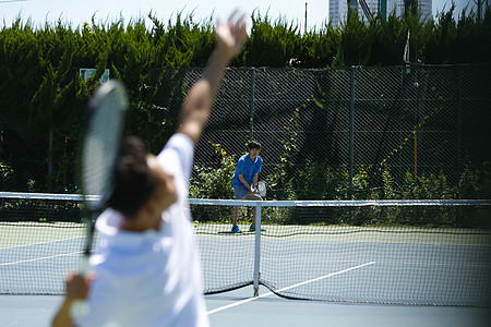 运动教训锻炼打网球的人图片