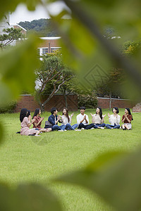 植物迷笛坐大学生图片