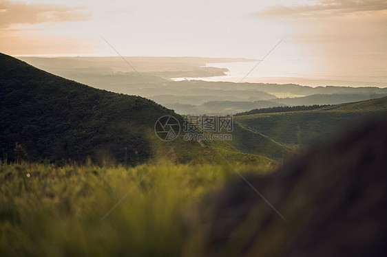 黄昏落日风景图片