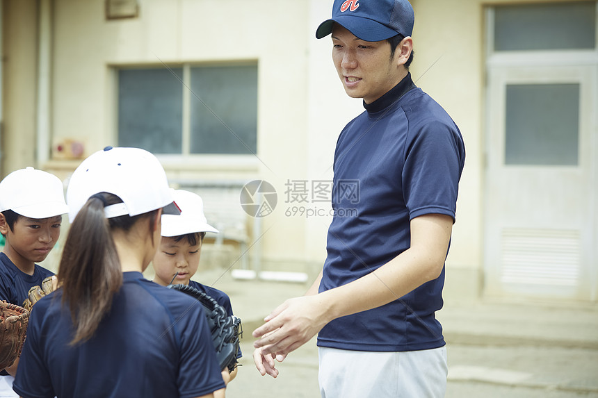 原野上司领域男孩棒球队练习图片