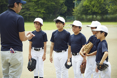 棒球选手小学锻炼男孩棒球队练习图片