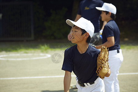 儿童棒球投球练习背景图片