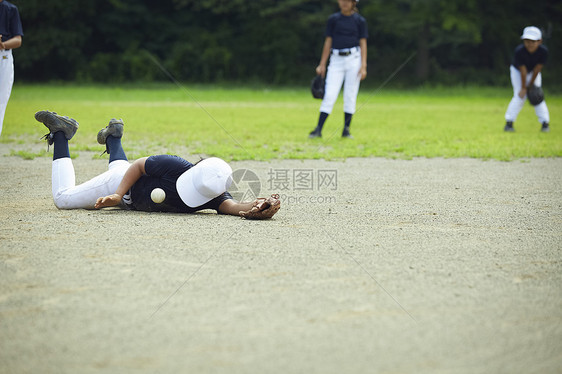 锻炼原野幼崽少年棒球练习比赛防守图片