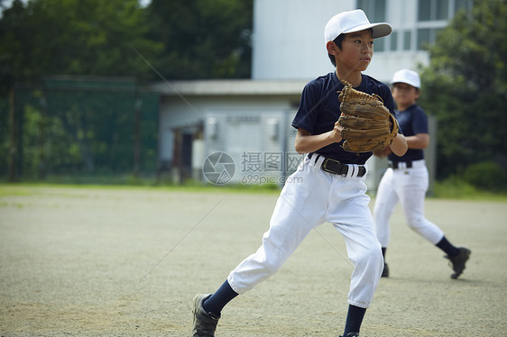 伸出锻炼学校少年棒球练习比赛防守图片