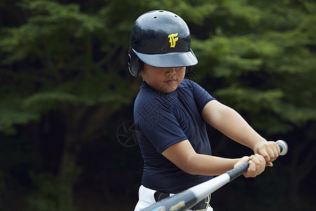 健身坚持的男男孩棒球击球手画象图片