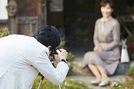 建筑植物表示夫妻丈夫妻子约会图片