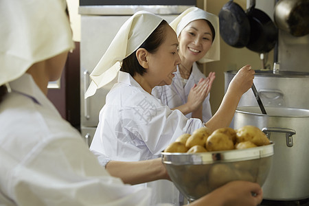 饮食边路雇员午餐做饭图片