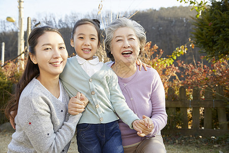 父母祖孙祖孙三代幸福家庭背景