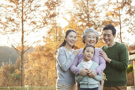 父母祖孙祖孙三代幸福家庭背景