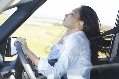 商务旅行驾驶职业女性高清图片