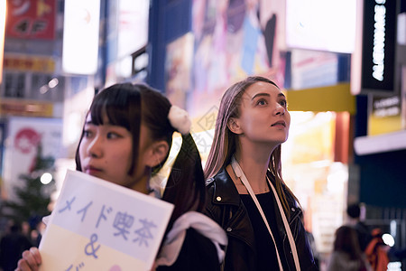 外国妇女观光的东京图片