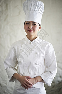 饭店厨师肖像女人图片