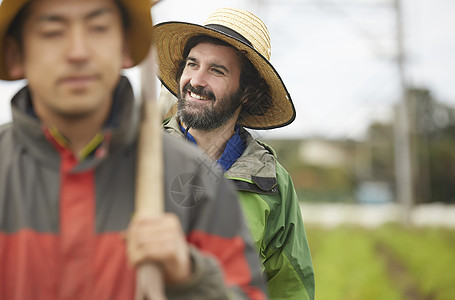 外国人体验农业种植图片