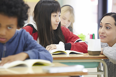 国际学校课堂里认真学习的学生图片