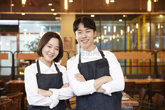 非常小韩国人表示餐厅服务员女服务员职业韩语图片