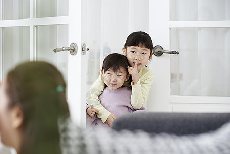非常小神谕分钟住房生活家庭母亲女儿韩国人图片