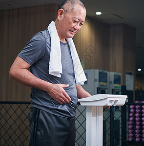 食欲肌肉练习焦虑吉姆体重测量高级男图片