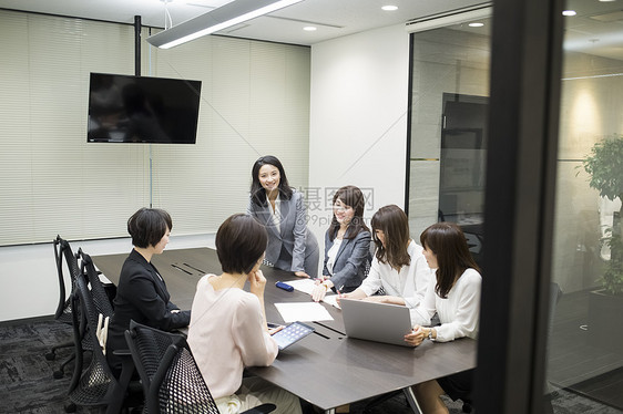 商业团队商务人士职场会议图片