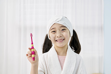 韩国人上身前视图刷牙儿童韩语图片