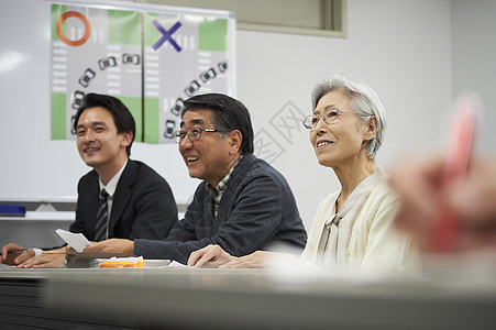 空白部分疑问女士高级参加讲座图片