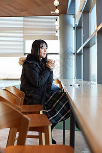 表示坚定的凝视韩国人生活咖啡馆大学生韩语图片