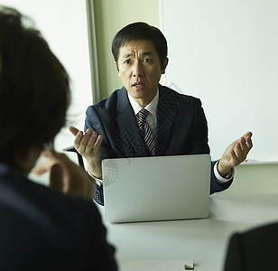 中年上司商界女商务会议图片素材