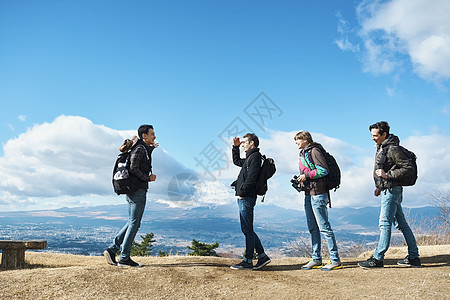 静冈肖像男人们外国人的观点富士山图片