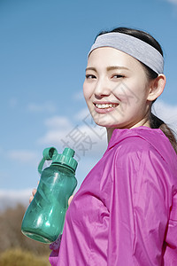 女士们奔跑女士女子运动补水图片