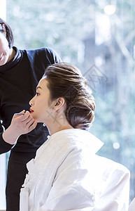 日本礼服婚礼发型化妆图片